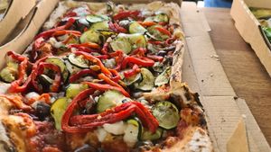 Pizza from 3Grains.  at Ship4Good in Newcastle