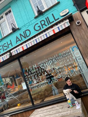 Outside seating  at Lewis's Fish & Grill in Maidstone