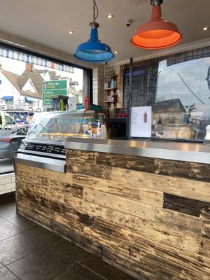 Interior #Veganuary at Lewis's Fish & Grill in Maidstone