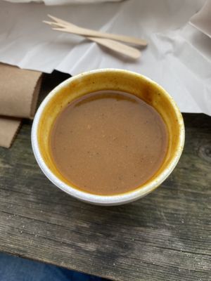 Curry sauce #Veganuary at Lewis's Fish & Grill in Maidstone