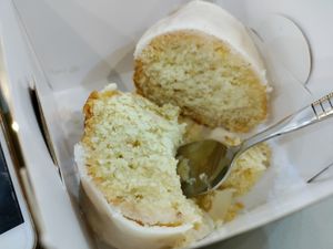 Delicious orange cake at Sincerely V in Cairo