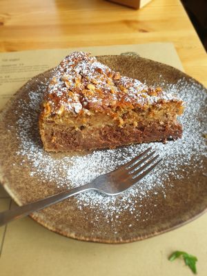 Chocolate & Peanut Butter Cake with Chocolate Chips at A Tribo in Barao De Sao Joao