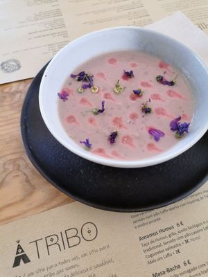 Cauliflower soup at A Tribo in Barao De Sao Joao