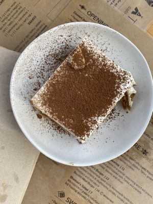 Vegan tiramisu at A Tribo in Barao De Sao Joao