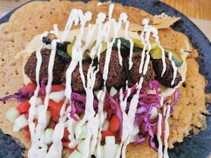 Felafels at A Tribo in Barao De Sao Joao