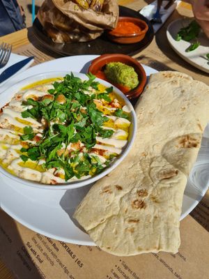 Chickpea dish at A Tribo in Barao De Sao Joao