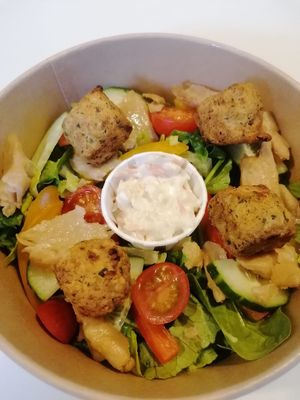 Refreshing salad at Bella's Coffee House in Hednesford