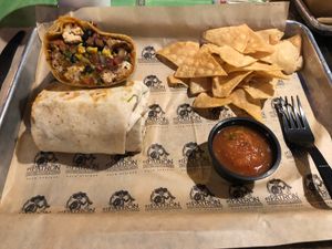 Vegan Burrito w/Tofu at El Patron in Palm Springs