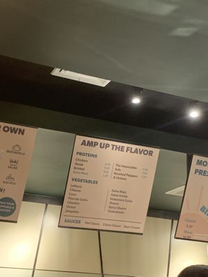 Part of the menu  at Moho Mexican Grill in Bayside