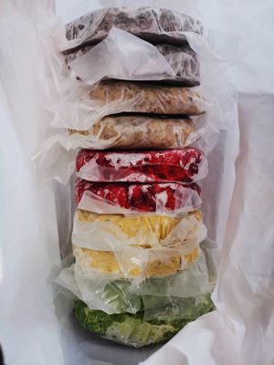 Veggie burgers at El Ceibo Natural in Puerto Viejo De Talamanca