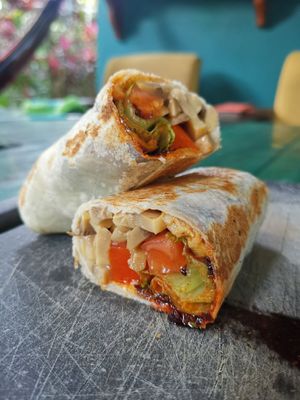 Wraps de hongos at El Ceibo Natural in Puerto Viejo De Talamanca