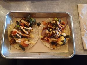 Brussels sprout Tacos 🌮 at Luna's Tacos & Tequila in Greeley