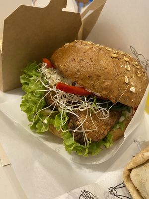 Tempeh Burger  at Krowarzywa - Wolnica in Krakow