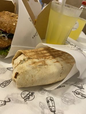 Kebab wrap at Krowarzywa - Wolnica in Krakow