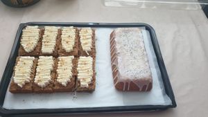 Carrot cake and lemon poppy loaf at Plant N Vibe – Street Food by Plant N Plate in Birmingham