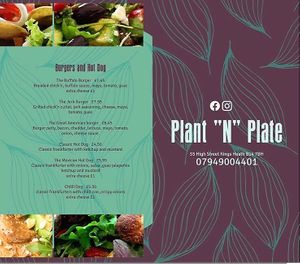 Menu at Plant N Vibe – Street Food by Plant N Plate in Birmingham
