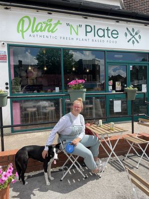 Waiting for our lunch  at Plant N Vibe – Street Food by Plant N Plate in Birmingham