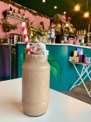 Toffee+chocolate mylkshake  at Plant N Vibe – Street Food by Plant N Plate in Birmingham