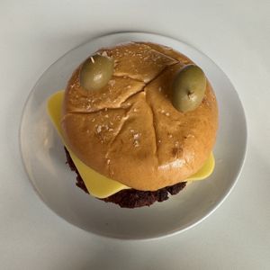 Halloween burger   at Plant N Vibe – Street Food by Plant N Plate in Birmingham