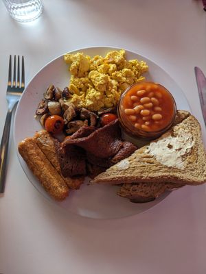 Full vegan breakfast. Delicious! at Plant N Vibe – Street Food by Plant N Plate in Birmingham