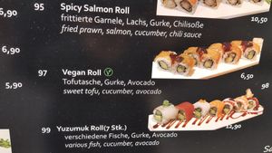 Menu 1 at Yuzumuk in Munich