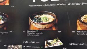 Menu 2 at Yuzumuk in Munich