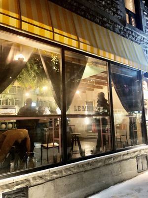 Outside at Le Mariachi in Montreal