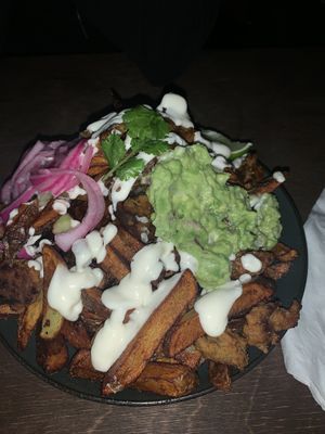 Asada fries at Le Mariachi in Montreal