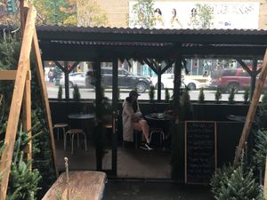 Outdoor seating. at Le Botaniste - UWS in New York City