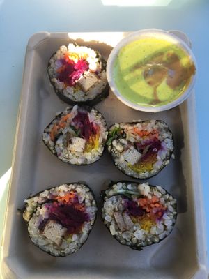 Sushi roll at Le Botaniste - UWS in New York City