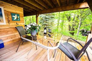 View from the Full Suite Deck at Dancing Trees Airbnb in Port Stanley