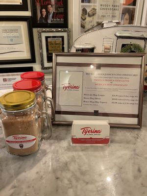 A vegan option listed   at Muddy Paws Cheesecake in St Louis Park