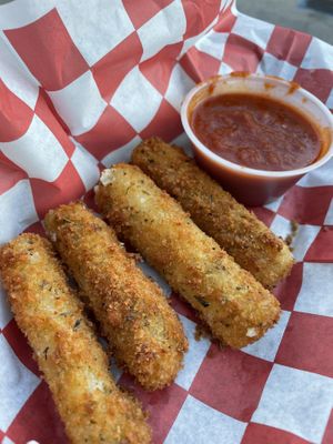 Mozz stix  at Boardwalk Vegan in Havertown