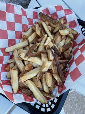 Fries!!  at Boardwalk Vegan in Havertown