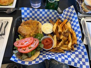 Surfside Crabcake at Boardwalk Vegan in Havertown