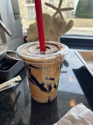 Molly’s Nightmare (chocolate & peanut butter milkshake )  at Boardwalk Vegan in Havertown