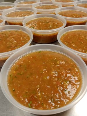 Fire roasted salsa at Raul's Cocina in Phoenix