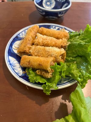 Vegan egg rolls   at Thìa Gỗ Restaurant Da Nang in Da Nang