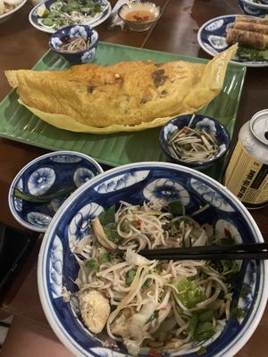 Bo chah and banh xeo  at Thìa Gỗ Restaurant Da Nang in Da Nang