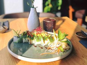 Vegan avocado sushi at Shijō in Wurzburg