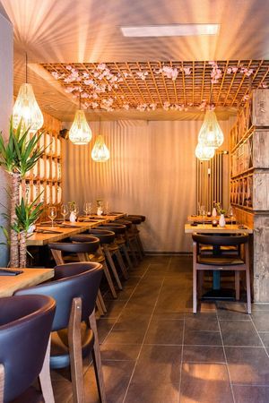 Interior of the restaurant  at Shijō in Wurzburg