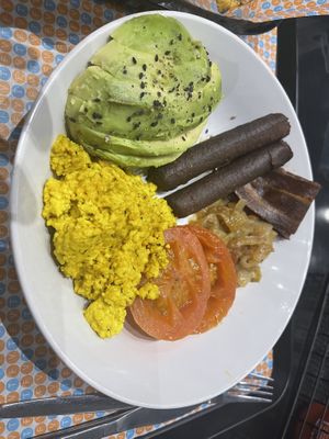 Tofu, breakfast bowl  at The Fussy Vegan - Greenside in Johannesburg