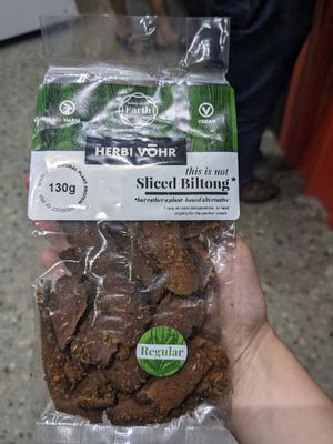 Biltong at The Fussy Vegan - Greenside in Johannesburg