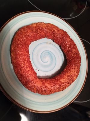 Turkish bagel (take away) at The Garden Cafe & Restaurant in Budapest