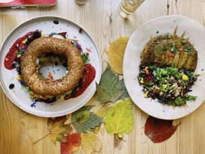 Best breakfast in our trip  at The Garden Cafe & Restaurant in Budapest