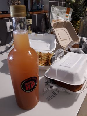 House made Sangria at 100% HP in San Juan