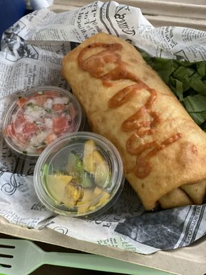 Steak chimichanga!  at 100% HP in San Juan