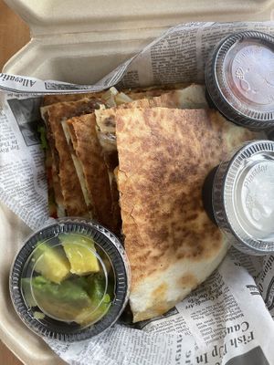 Steak quesadillas  at 100% HP in San Juan