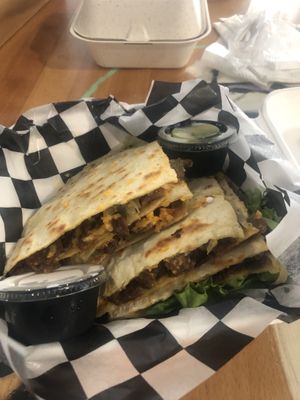 Vegan steak quesadilla!!! at 100% HP in San Juan