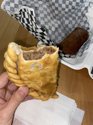 Empanada de impossible meat  at 100% HP in San Juan